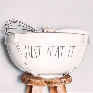Rae Dunn Just Beat It Bowl Whisk Set